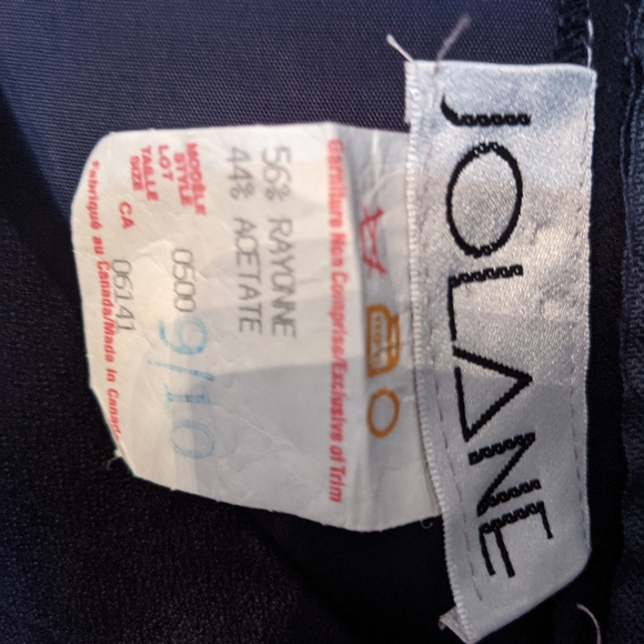 Long dark navy dress with shawl - Picture 3 of 4